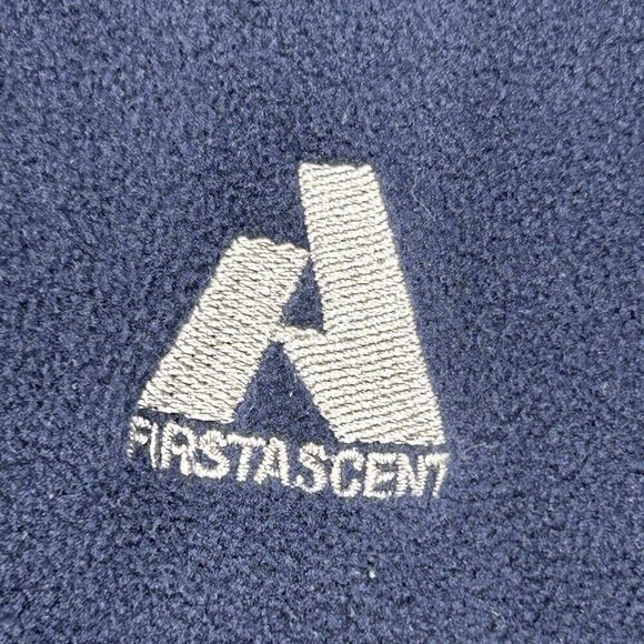 Eddie Bauer Half Zip Fleece Mens XL First Ascent Zip Pocket Blue Gray Outdoors - Picture 6 of 12